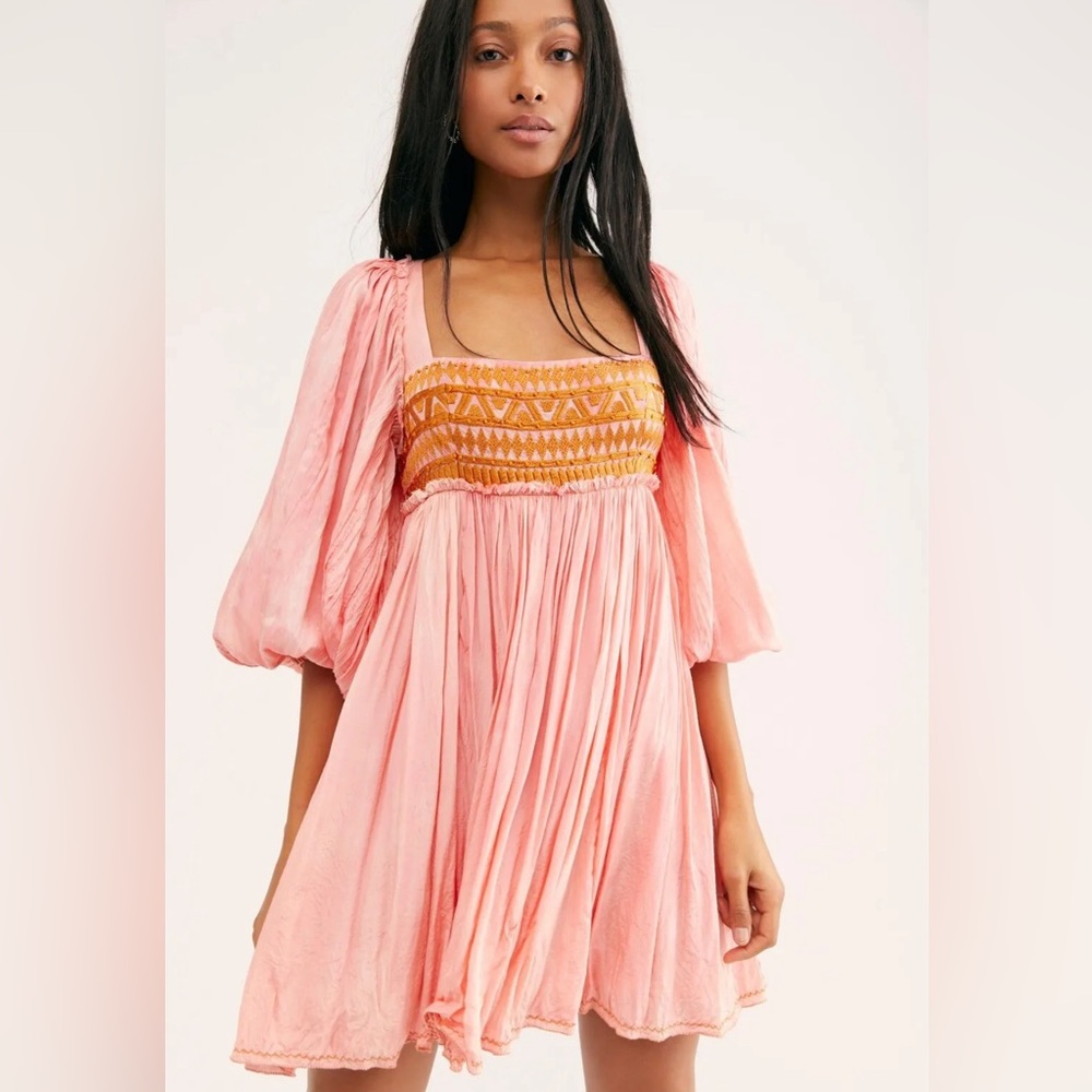 Free People Sahara Mini Dress, Large, like new